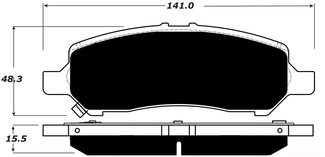 Porterfield Brake Pads for 2014 DODGE DART FR SPORT