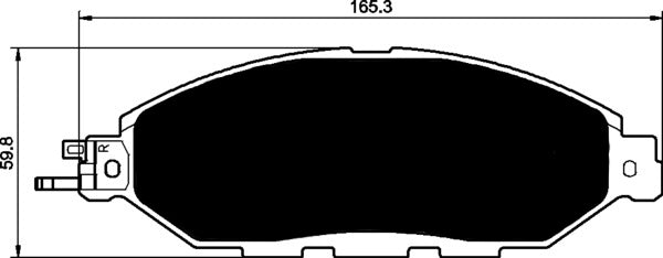Porterfield Brake Pads for 2016 NISSAN MURANO Crosscabriolet FR SPORT