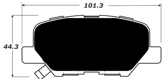 Porterfield Brake Pads for 2015 MITSUBISHI Outlander V6 FR SPORT