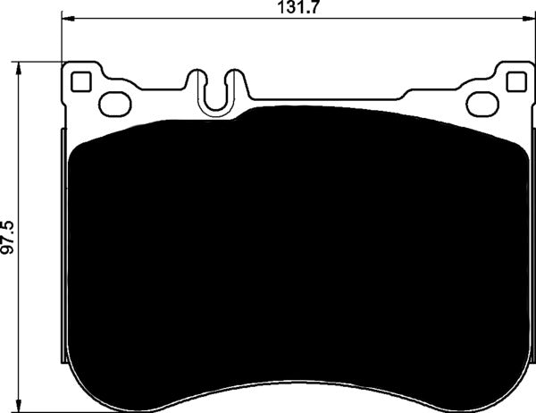 Porterfield Brake Pads for 2016 MERCEDES-BENZ SL550 w/ AMG Sport Pkg FR SPORT