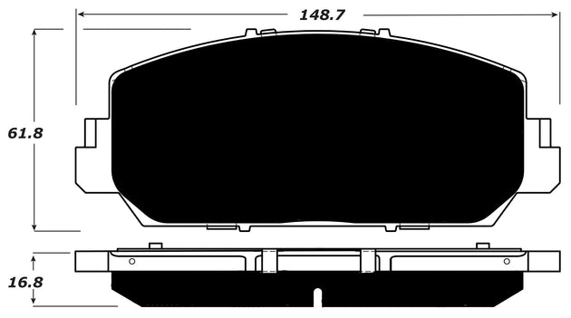 Porterfield Brake Pads for 2016 ACURA RLX FR SPORT