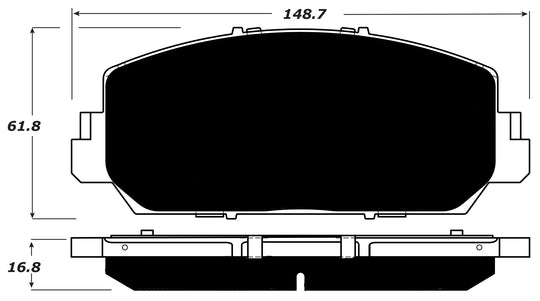 Porterfield Brake Pads for 2015 ACURA RDX FR SPORT