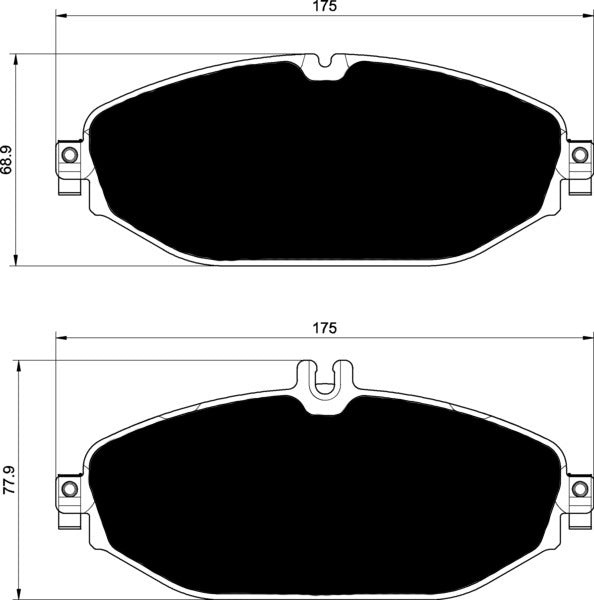 Porterfield Brake Pads for 2016 MERCEDES-BENZ C300 RWD SEDAN FR SPORT