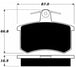Porterfield Brake Pads for 1990 AUDI 200 Turbo ATE Caliper FR SPORT