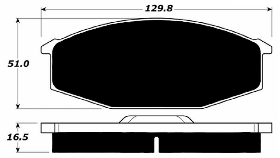 Porterfield Brake Pads for 1980 NISSAN 280ZX FR SPORT