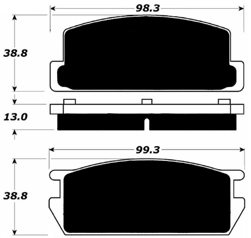 Porterfield Brake Pads for 1985 MAZDA RX 7 GSL FR SPORT