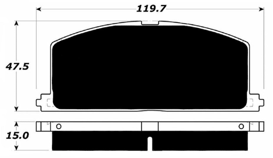 Porterfield Brake Pads for 1988 TOYOTA COROLLA Coupe GTS FR SPORT
