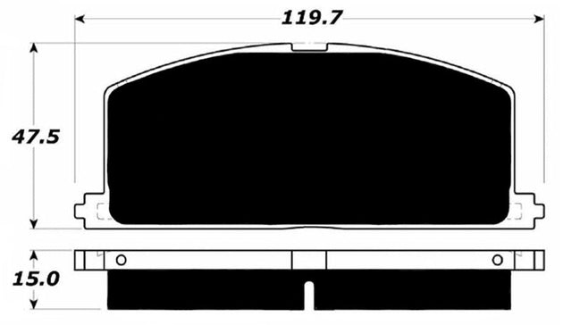 Porterfield Brake Pads for 1988 TOYOTA COROLLA Coupe GTS FR SPORT