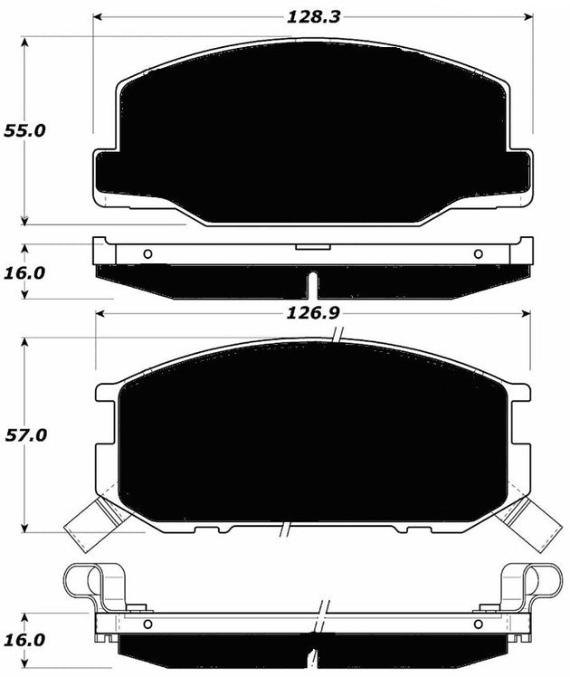 Porterfield Brake Pads for 1990 LOTUS ESPRIT FR SPORT