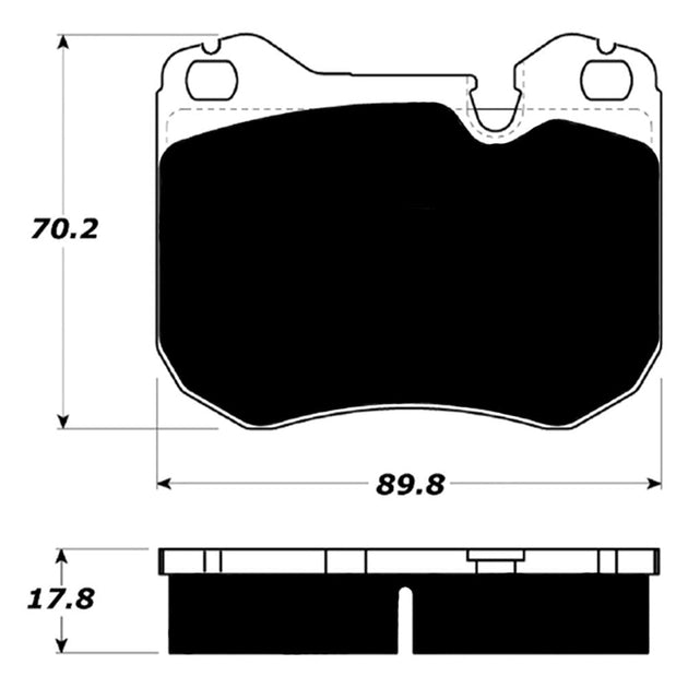 Porterfield Brake Pads for 1989 MERCEDES-BENZ 560 SL FR SPORT