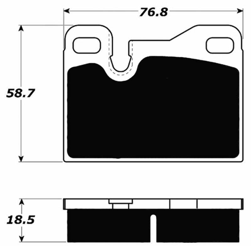 Porterfield Brake Pads for 1984 PORSCHE 924 FR SPORT