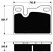 Porterfield Brake Pads for 1984 PORSCHE 924 FR SPORT