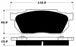 Porterfield Brake Pads for 1985 HONDA PRELUDE DX FR SPORT