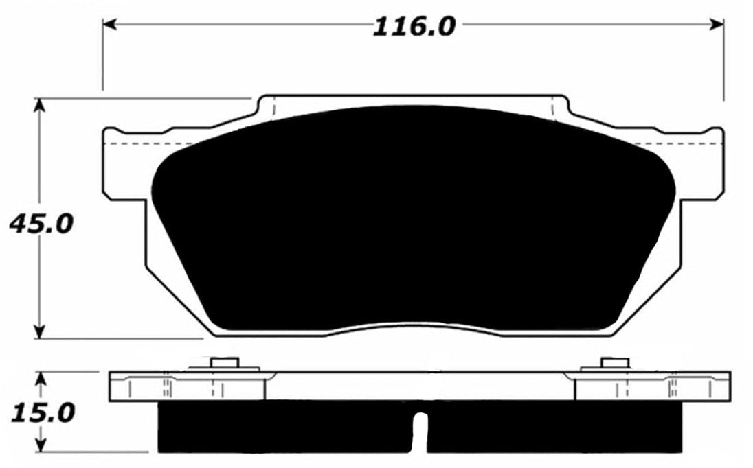Porterfield Brake Pads for 1986 HONDA CRX Si FR SPORT