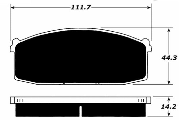 Porterfield Brake Pads for 1988 NISSAN 200SX 4cyl FR SPORT