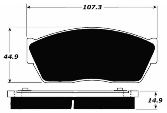 Porterfield Brake Pads for 1984 HONDA CIVIC 1300 FR SPORT