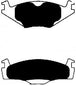 Porterfield Brake Pads for 1993 VOLKSWAGEN CABRIOLET FR SPORT