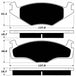 Porterfield Brake Pads for 1988 VOLKSWAGEN JETTA FR SPORT