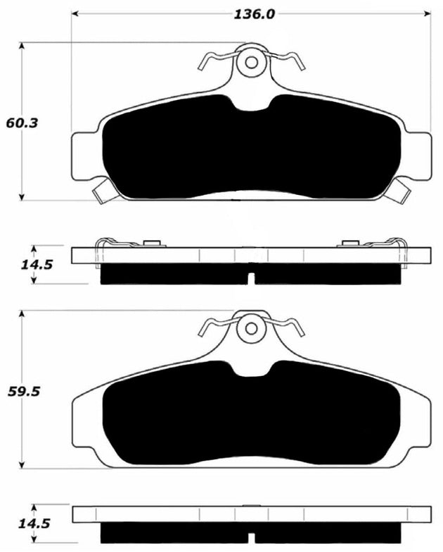 Porterfield Brake Pads for 1987 CHEVROLET CORVETTE FR SPORT