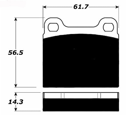 Porterfield Brake Pads for 1969 PORSCHE 912 FR SPORT