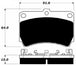 Porterfield Brake Pads for 1989 MAZDA 323 R/Disc FR SPORT