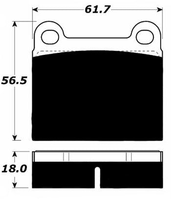 Porterfield Brake Pads for 1979 VOLKSWAGEN RABBIT FR SPORT