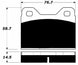Porterfield Brake Pads for 1972 BMW 2000 CA FR SPORT