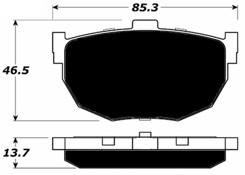 Porterfield Brake Pads for 1997 HYUNDAI TIBURON FR SPORT