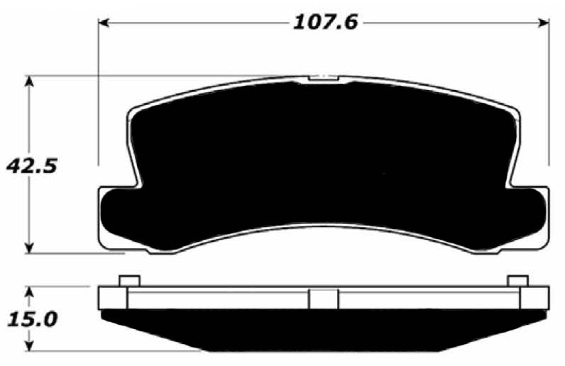 Porterfield Brake Pads for 1988 TOYOTA CELICA GTS w/o abs FR SPORT