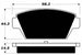 Porterfield Brake Pads for 1990 MITSUBISHI Eclipse 4WD Turbo FR SPORT