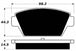 Porterfield Brake Pads for 1990 MITSUBISHI Eclipse 4WD Turbo FR SPORT