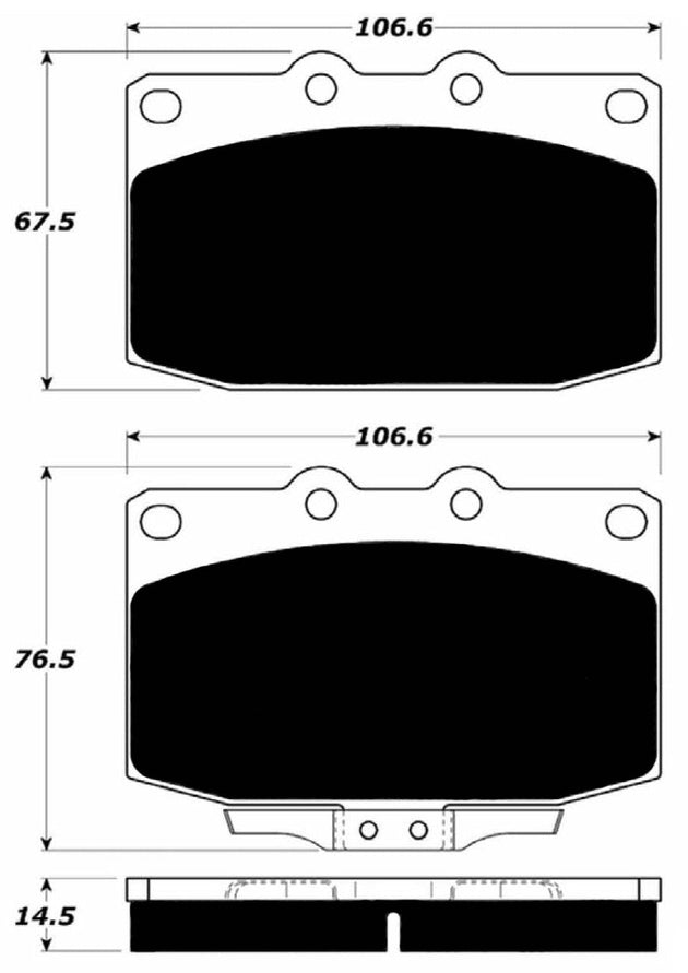 Porterfield Brake Pads for 1990 MAZDA RX 7 w/Vented Rear Disc FR SPORT