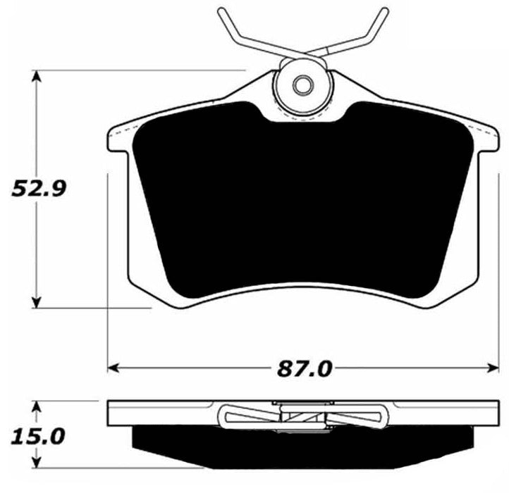 Porterfield Brake Pads for 1988 VOLKSWAGEN GOLF GTI FR SPORT