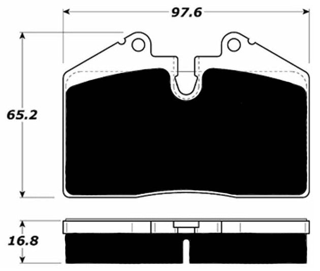 Porterfield Brake Pads for 1993 PORSCHE 911 Carrera 2 Type 964 FR SPORT