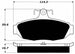 Porterfield Brake Pads for 1987 FORD TAURUS Rear Disc w/steel piston FR SPORT
