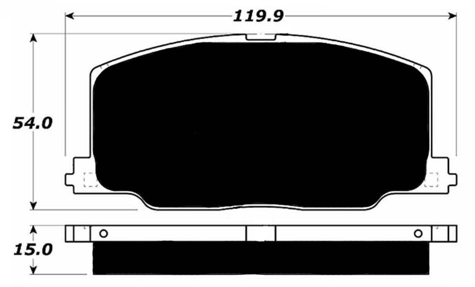 Porterfield Brake Pads for 1990 LEXUS ES 250 FR SPORT