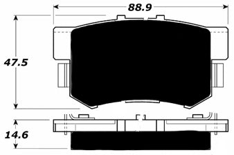 Porterfield Brake Pads for 1996 HONDA ACCORD Coupe SE FR SPORT