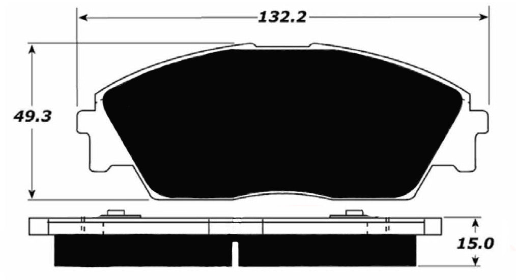 Porterfield Brake Pads for 1988 HONDA PRELUDE S FR SPORT