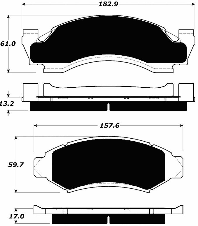 Porterfield Brake Pads for 1991 FORD BRONCO FR SPORT