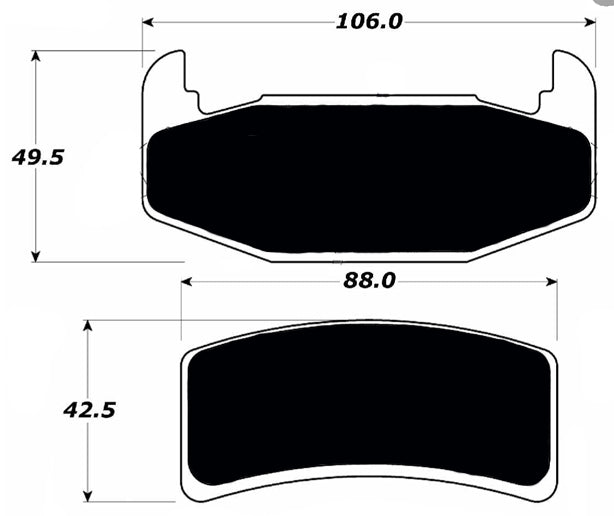 Porterfield Brake Pads for 1988 PONTIAC GRAND PRIX FR SPORT