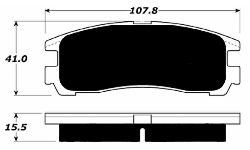 Porterfield Brake Pads for 1996 EAGLE TALON TSi TURBO AWD FR SPORT