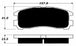Porterfield Brake Pads for 1996 EAGLE TALON TSi TURBO AWD FR SPORT