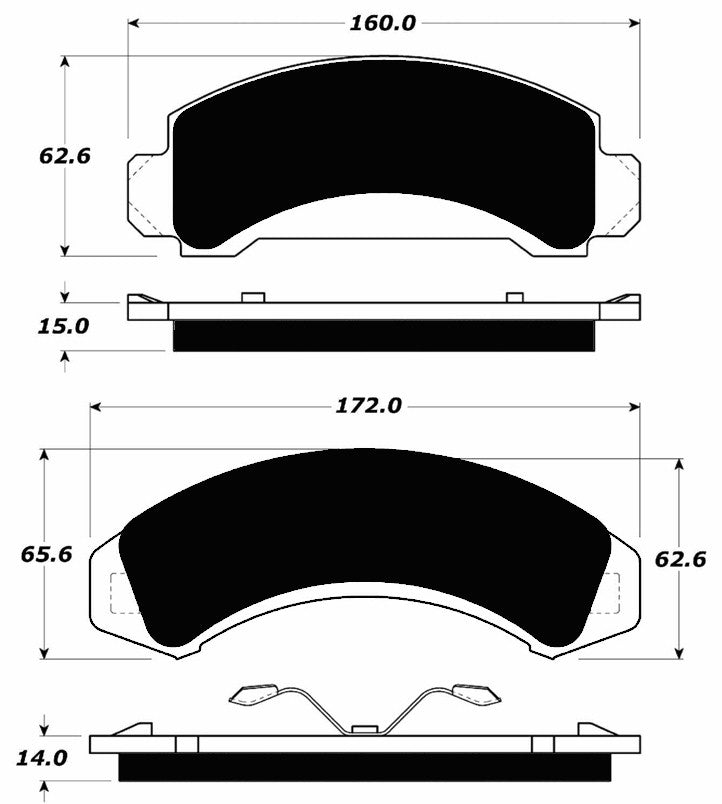 Porterfield Brake Pads for 1990 FORD RANGER FR SPORT