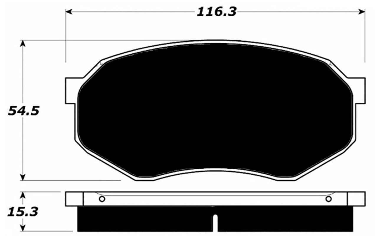 Porterfield Brake Pads for 1985 MITSUBISHI Starion FR SPORT