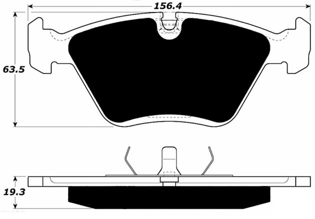Porterfield Brake Pads for 1990 BMW M5 - w/Iron Discs FR SPORT