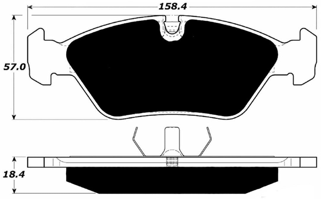 Porterfield Brake Pads for 1987 BMW 528E FR SPORT