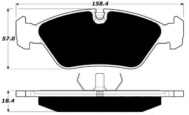 Porterfield Brake Pads for 1987 BMW 528E FR SPORT