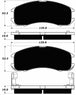 Porterfield Brake Pads for 1988 MAZDA MX-6 w/Rear Drums FR SPORT