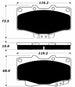 Porterfield Brake Pads for 1990 TOYOTA Pickup 4WD FR SPORT