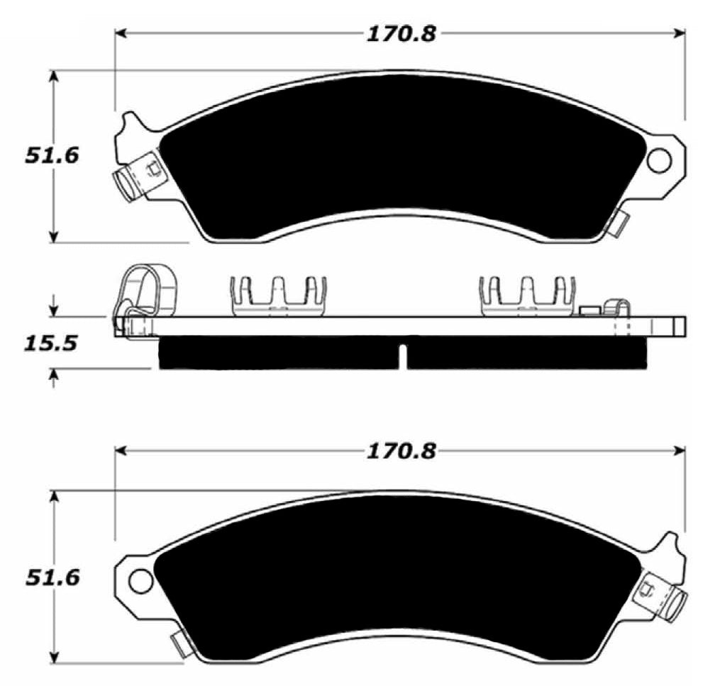 Porterfield Brake Pads for 2003 FORD MUSTANG Cobra FR SPORT
